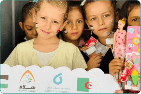 Palestinian children resume school and take part in fun activities, sponsored by the Sabili Foundation, amidst the challenges of the ongoing war