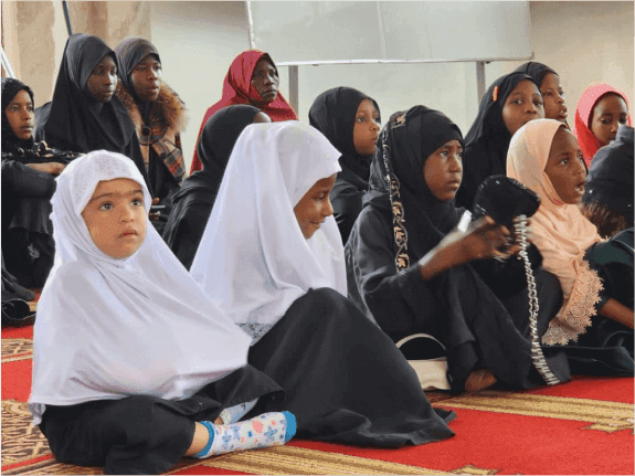 Community members gathered for an Islamic lecture